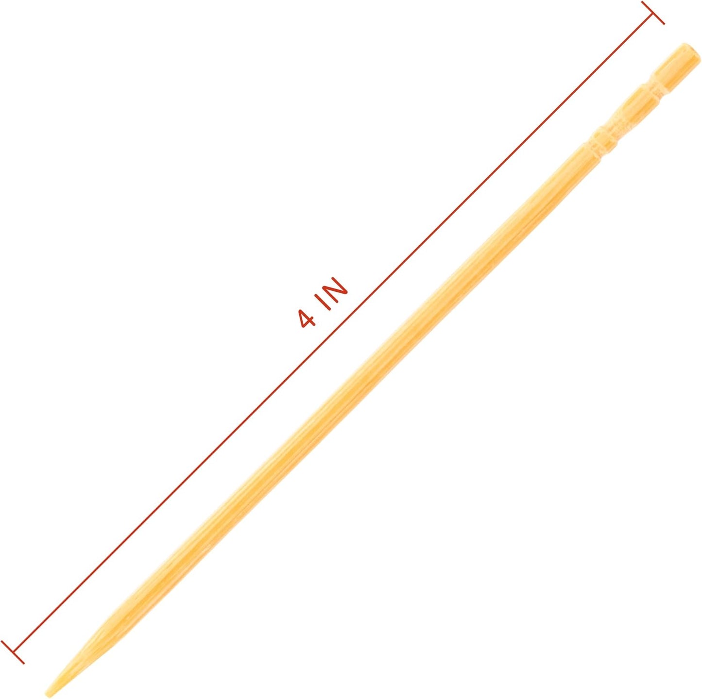 Brochetas bambú 4pulg mini púas madera cóctel 600 pzas