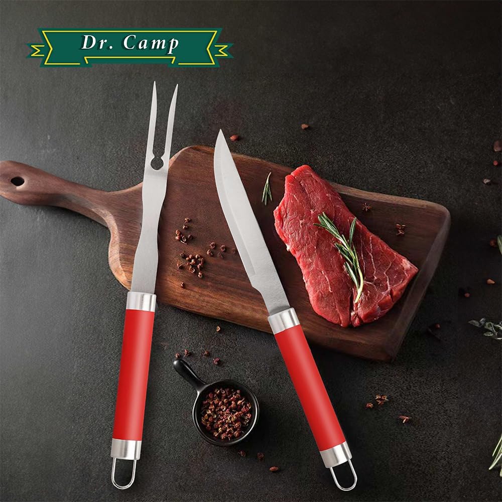 Juego 5 accesorios parrilla acero inox