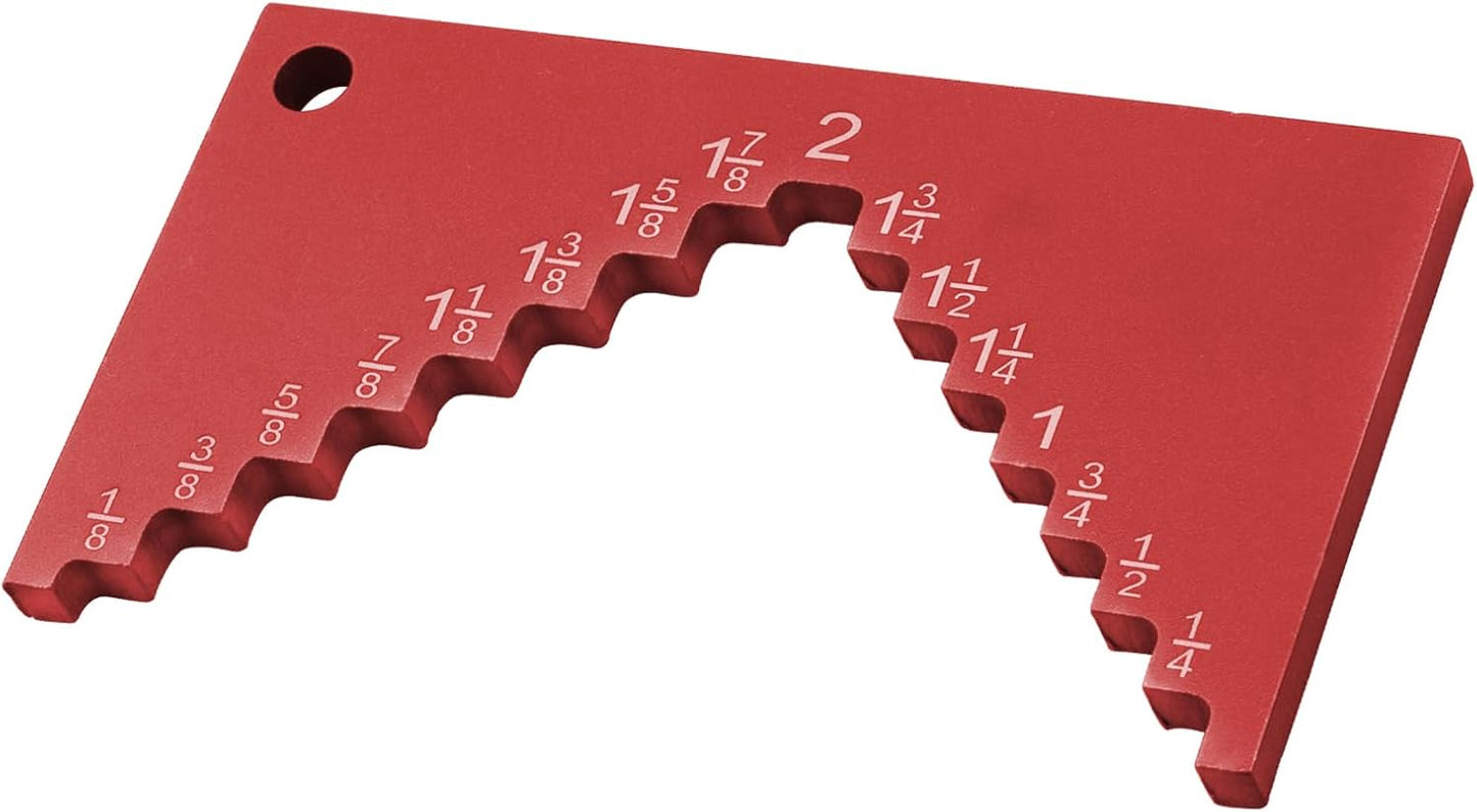 Medidor altura sierra mesa enrutador aluminio 1/4pulg