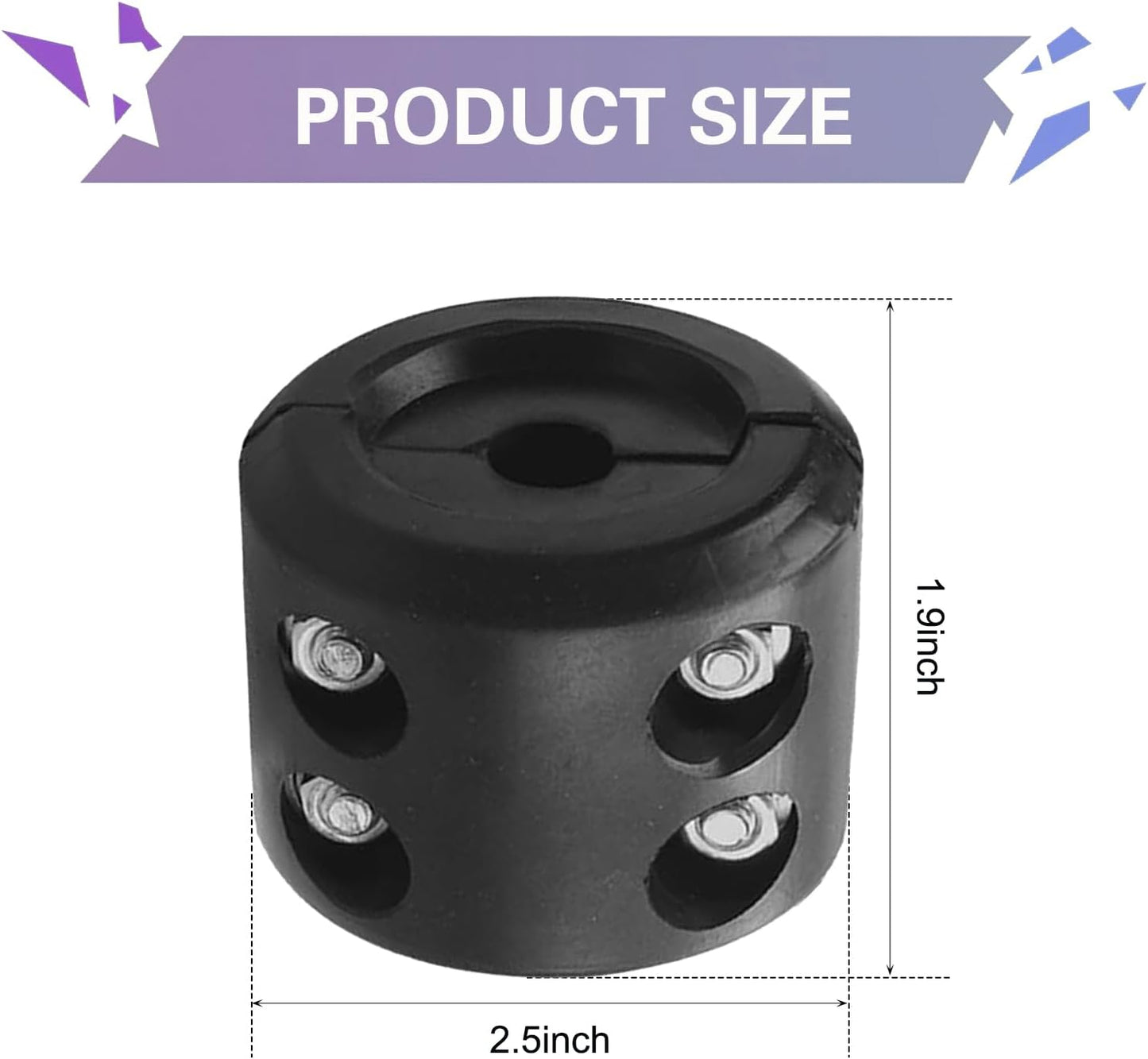 Tapón cabrestante acero inox con llave Allen para ATV UTV