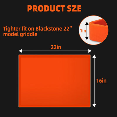 Tapete silicona para plancha Blackstone 22pulg protege de roedores