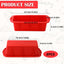 Molde antiadherente para hornear 2 piezas pequeño rectangular