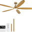 Ventilador techo 72pulg luces control remoto silencioso