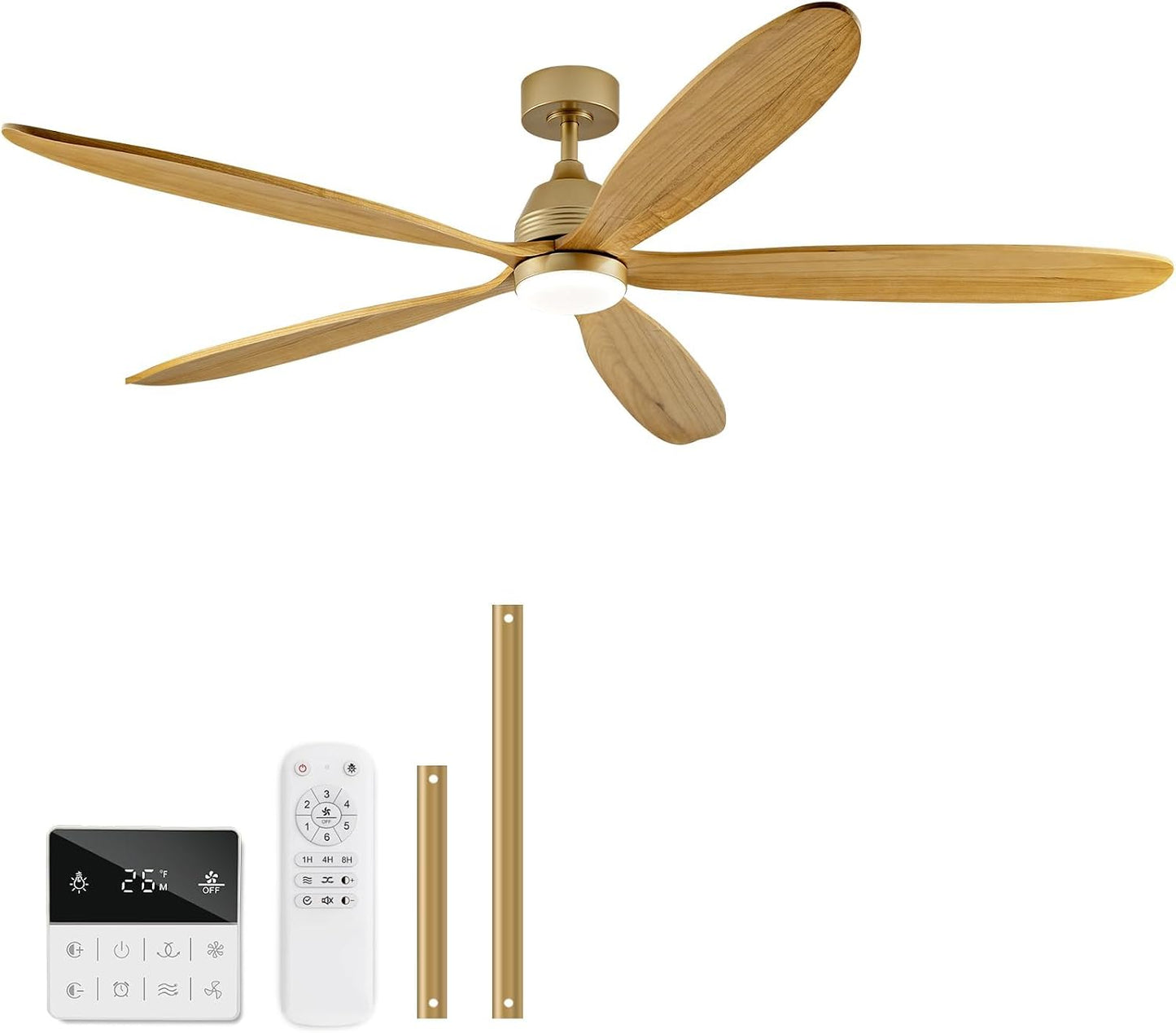 Ventilador techo 72pulg luces control remoto silencioso