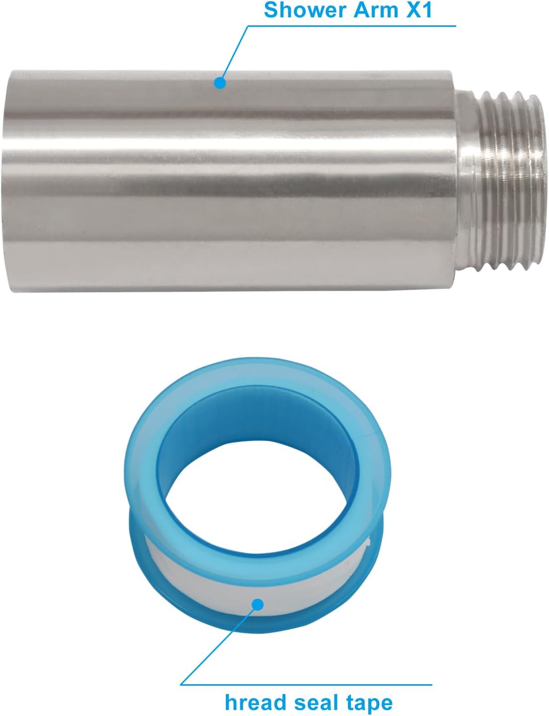 Extensión para ducha 50mm con rosca G1/2 para accesorios baño