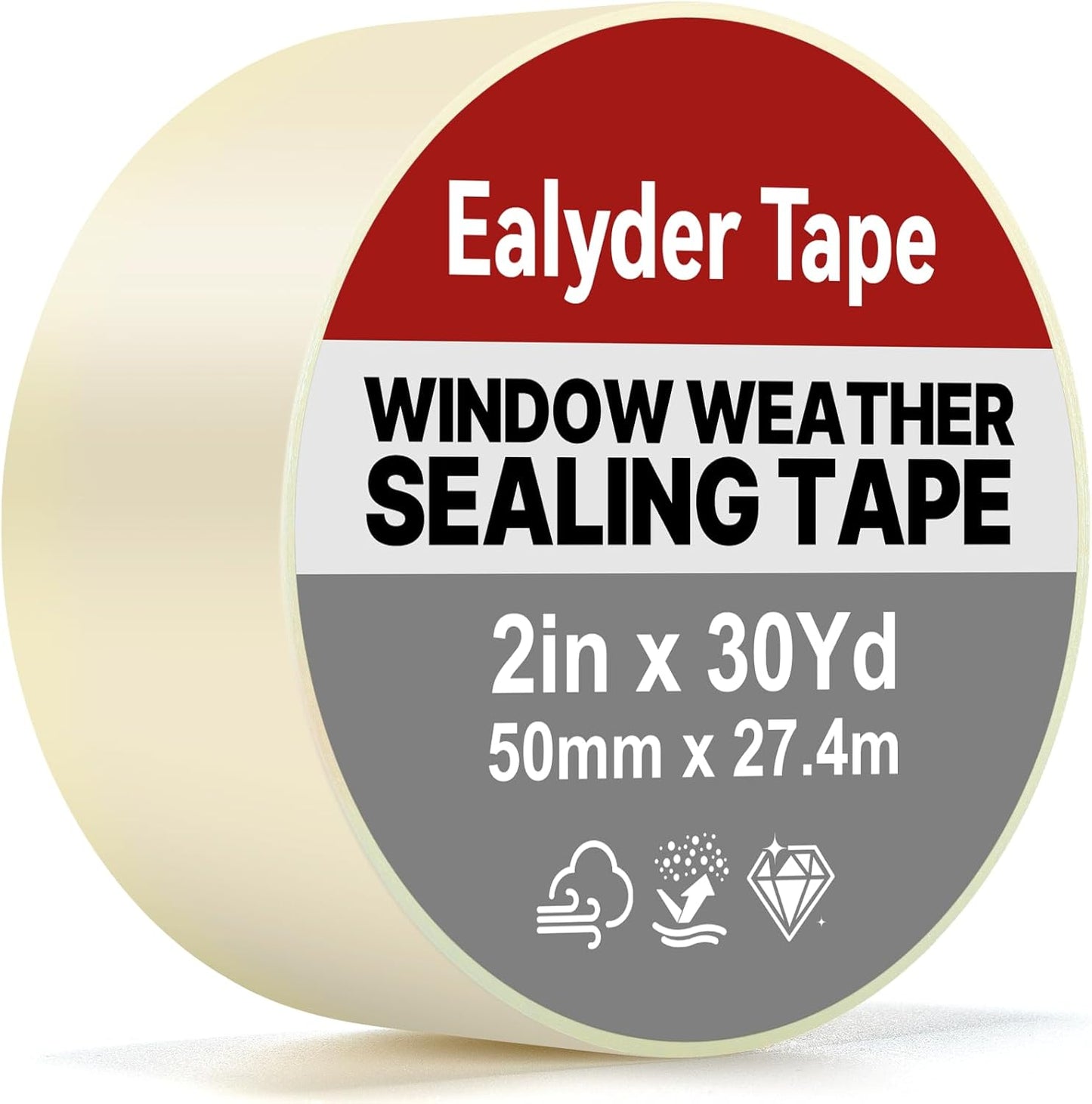 Cinta sellado transparente para ventanas 2pulg x30yard