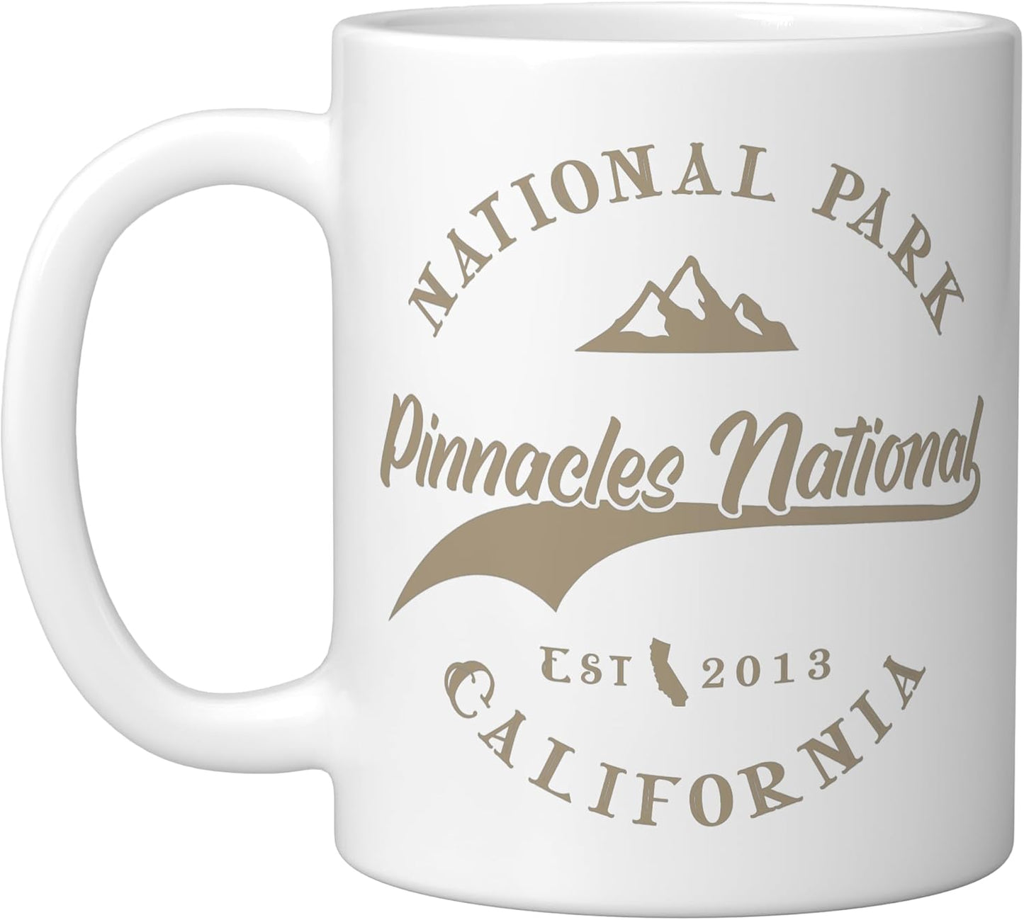Taza Cerámica 80s Blanco Parque Nacional Pinnacles