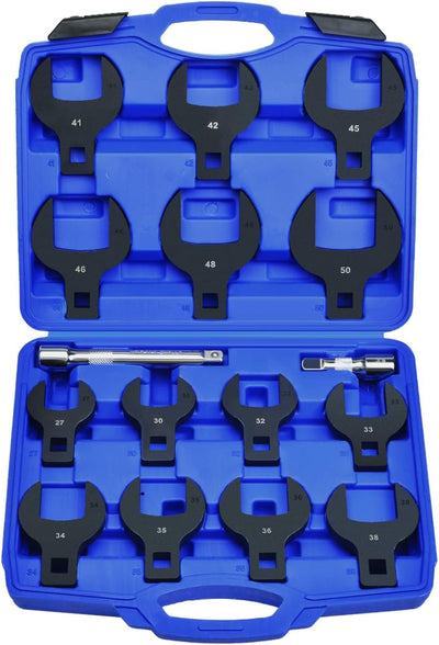 Set 16 Llaves Pata Gallo Jumbo 1.063-1.969pulg Trinquete 1/2pulg