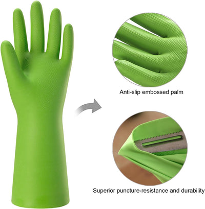 Guantes goma cocina reutilizables flexibles