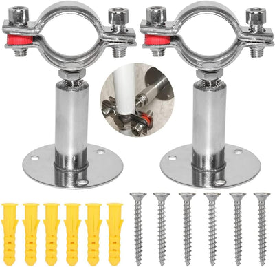 Soporte tubo acero inox 2pulg ajustable para PVC