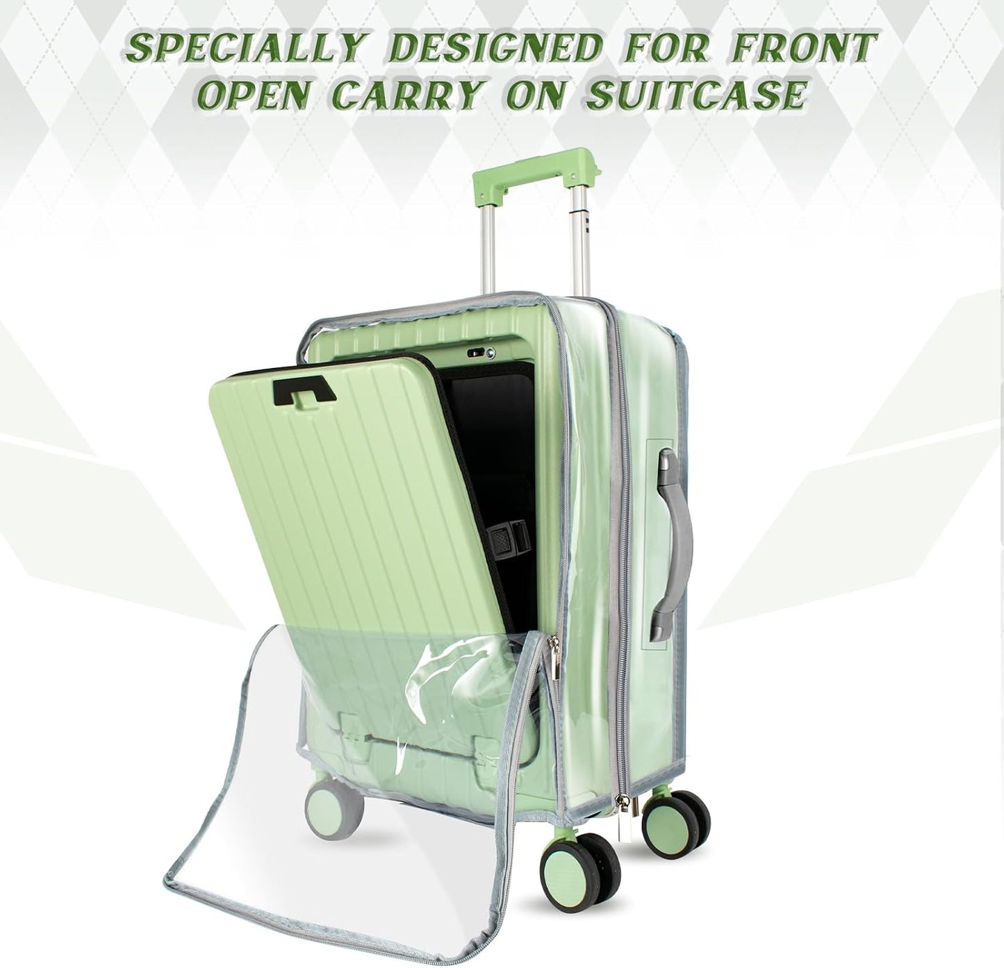 Fundas protectoras equipaje 24pulg transparente PVC