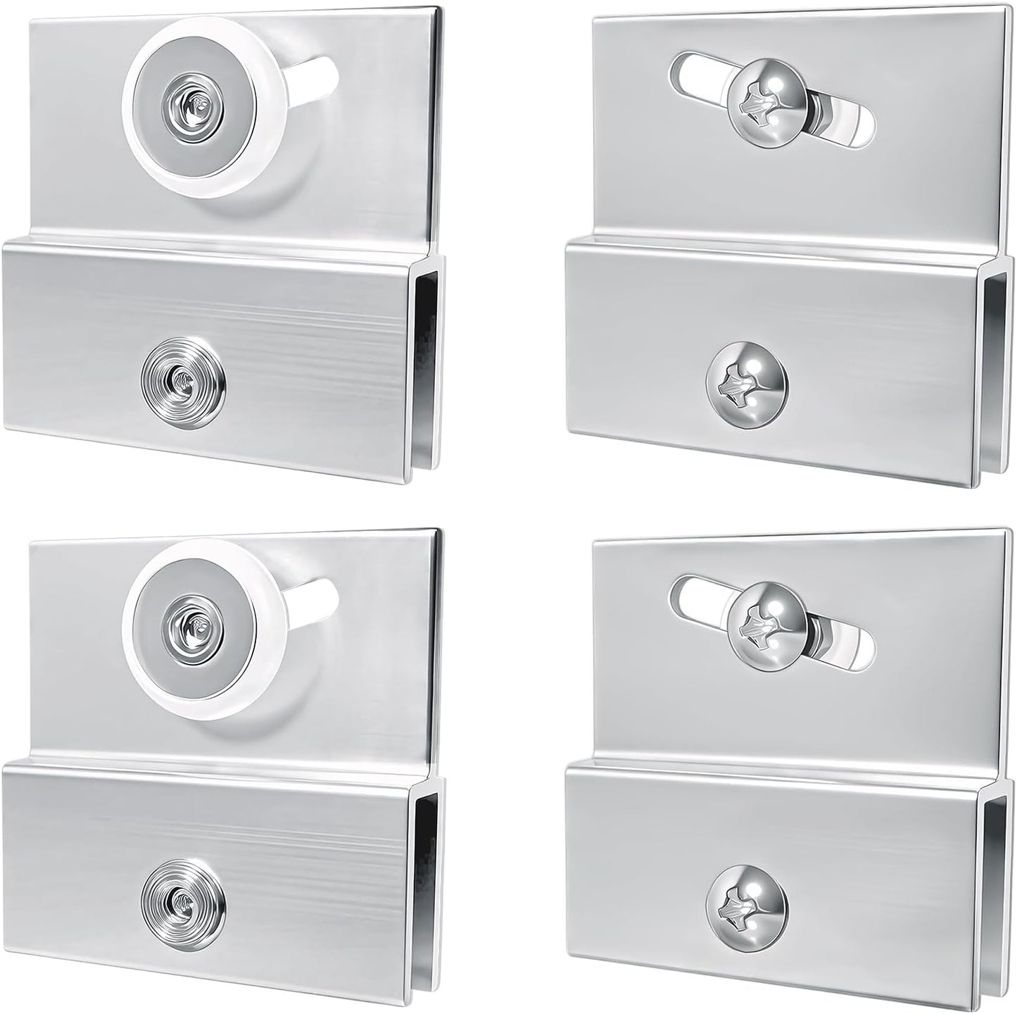 Set 4 Rodillos Puerta Ducha Plástico 3/4pulg Con Rodamiento