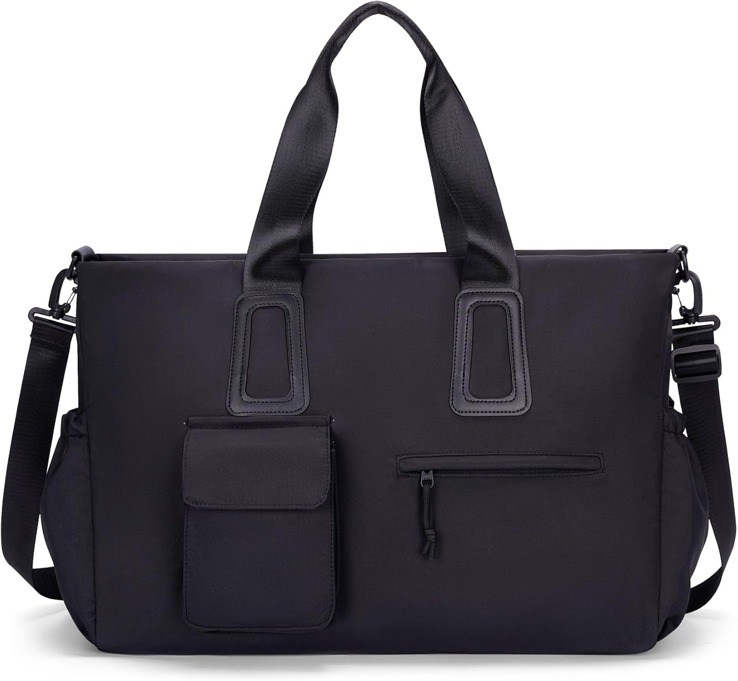 Bolsa viaje impermeable con bolsillo ropa húmeda negro