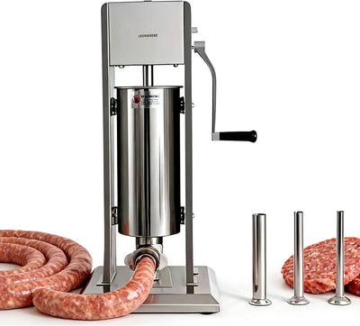 Llenadora manual salchichas acero inox 7lb 2 vel