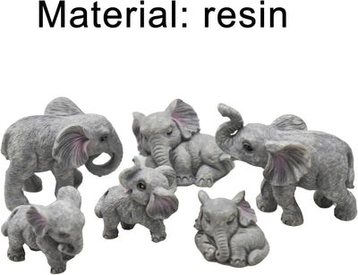 8 figuras elefante resina decoración hogar oficina jardín