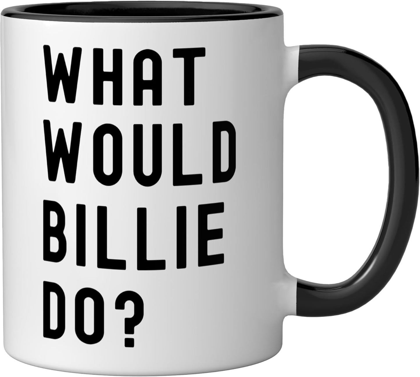 Taza cerámica What Would Billie Do? Negro/Blanco