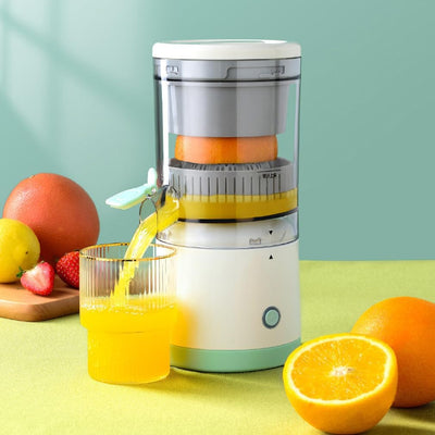 Exprimidor eléctrico recargable para hacer jugo de naranja, limón, kiwi y pomelo