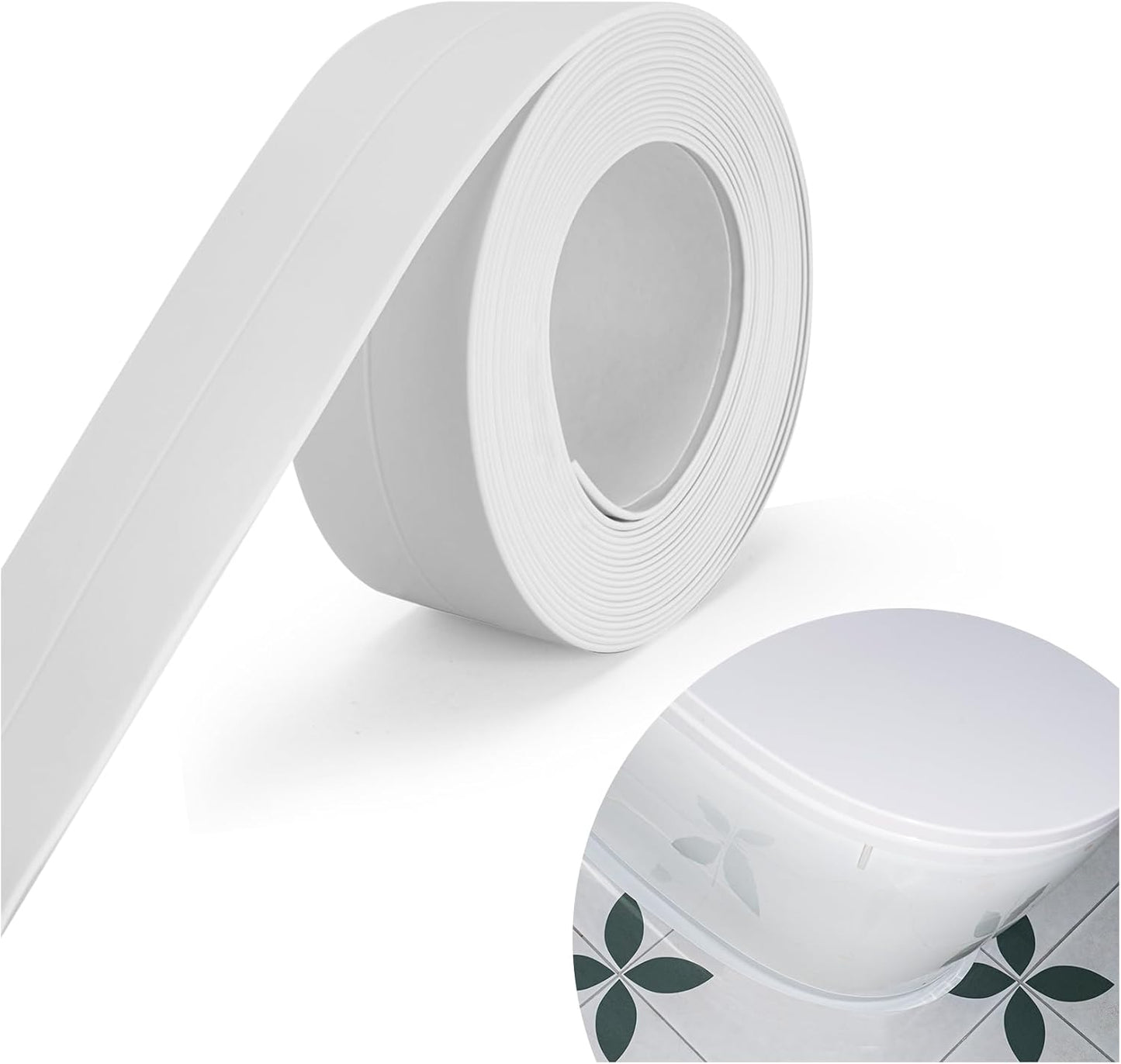 Cinta calafatear autoadhesiva para inodoro y cocina 1.5x10.5pulg