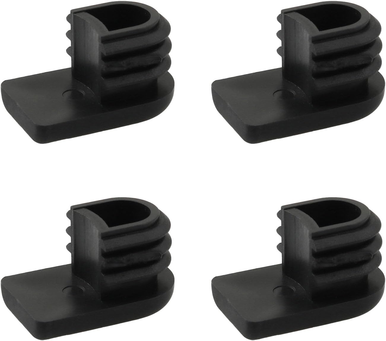 4 Tapones Plástico Ovalados para Patas Mesa Silla Hamaca