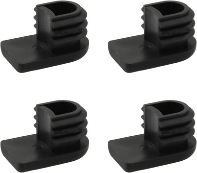 4 Tapones Plástico Ovalados para Patas Mesa Silla Hamaca