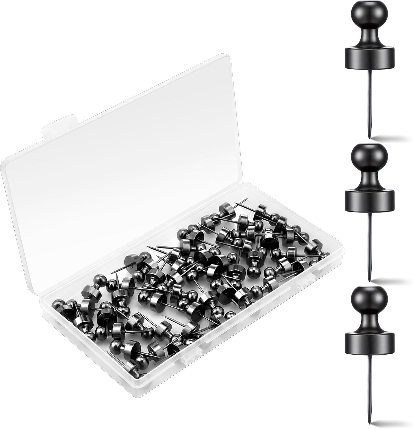 50 Clavos Doble Cabeza para Colgar Cuadros Negro