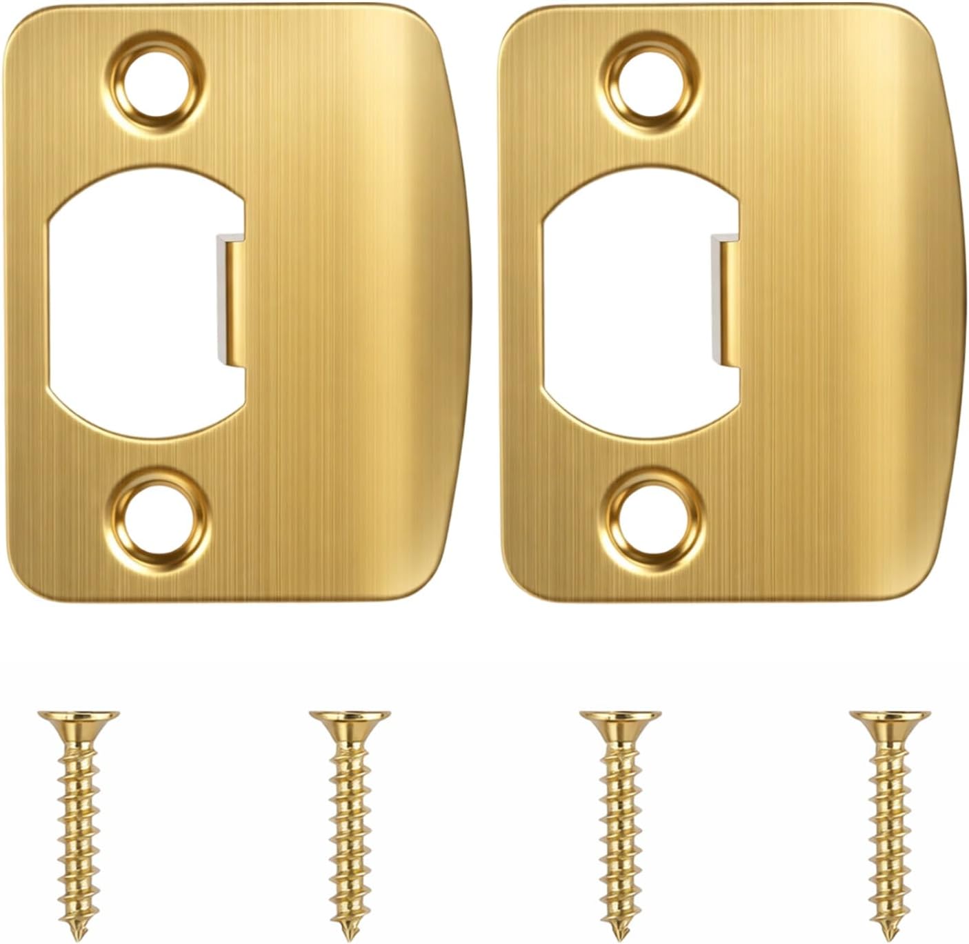 Placa puerta dorada 2.25x1.77pulg set 2 placas universales