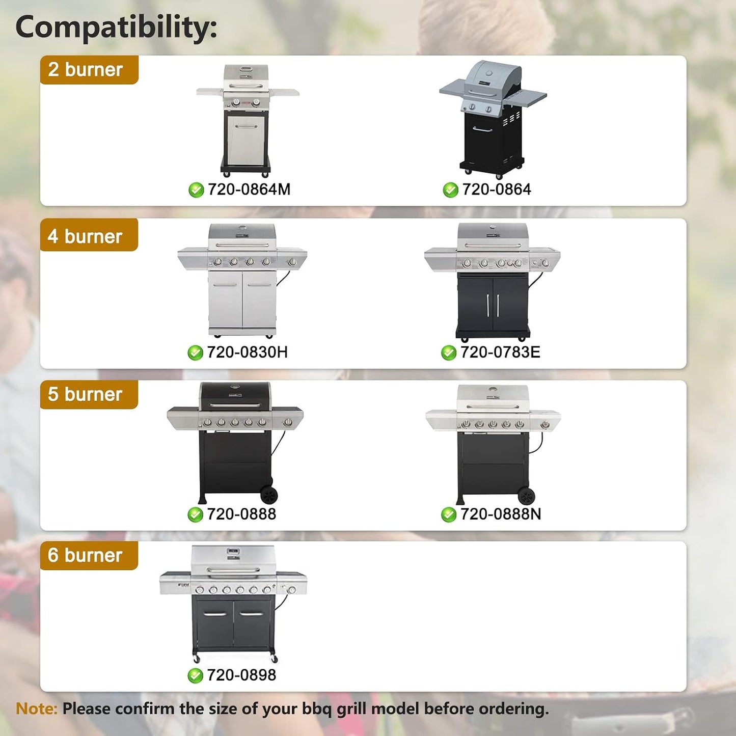 Repuesto quemador Nexgrill 720-0898
