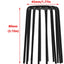 Tapón rejilla ventilación PVC acero inox 304 negro 45mm 2 Pzas