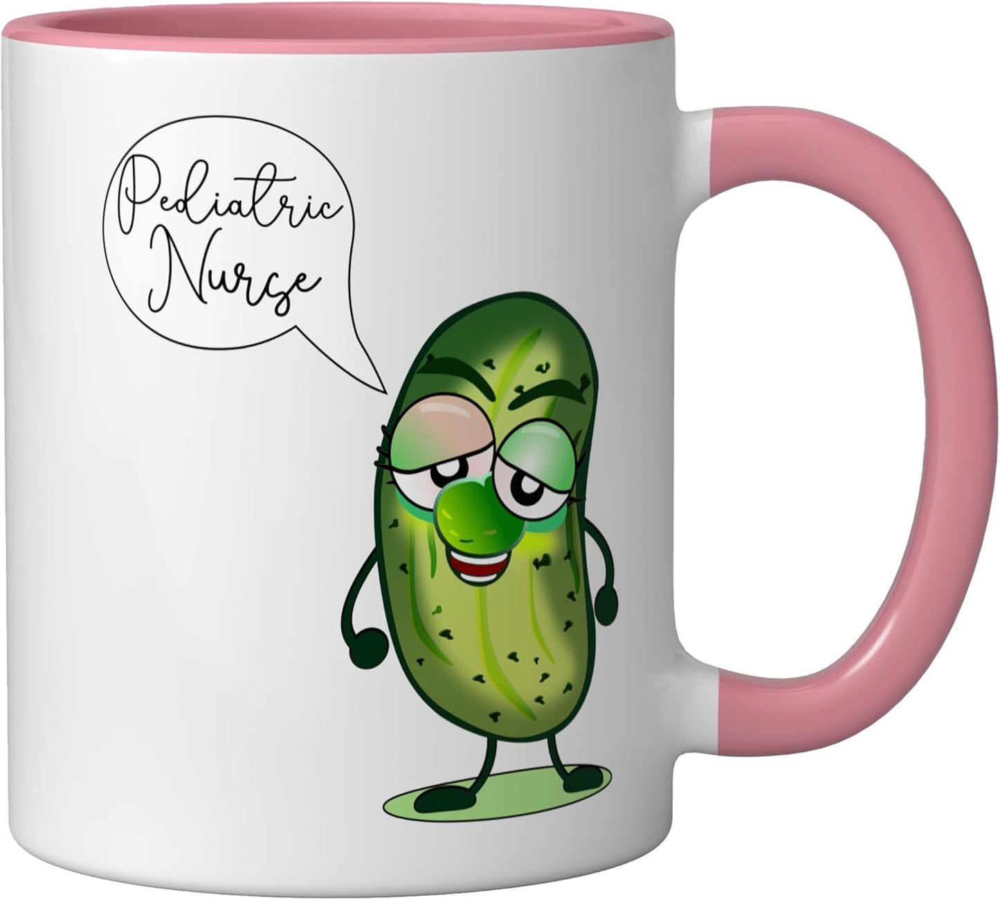 Taza Cerámica Niño Enfermera Rn Rosa/Blanco
