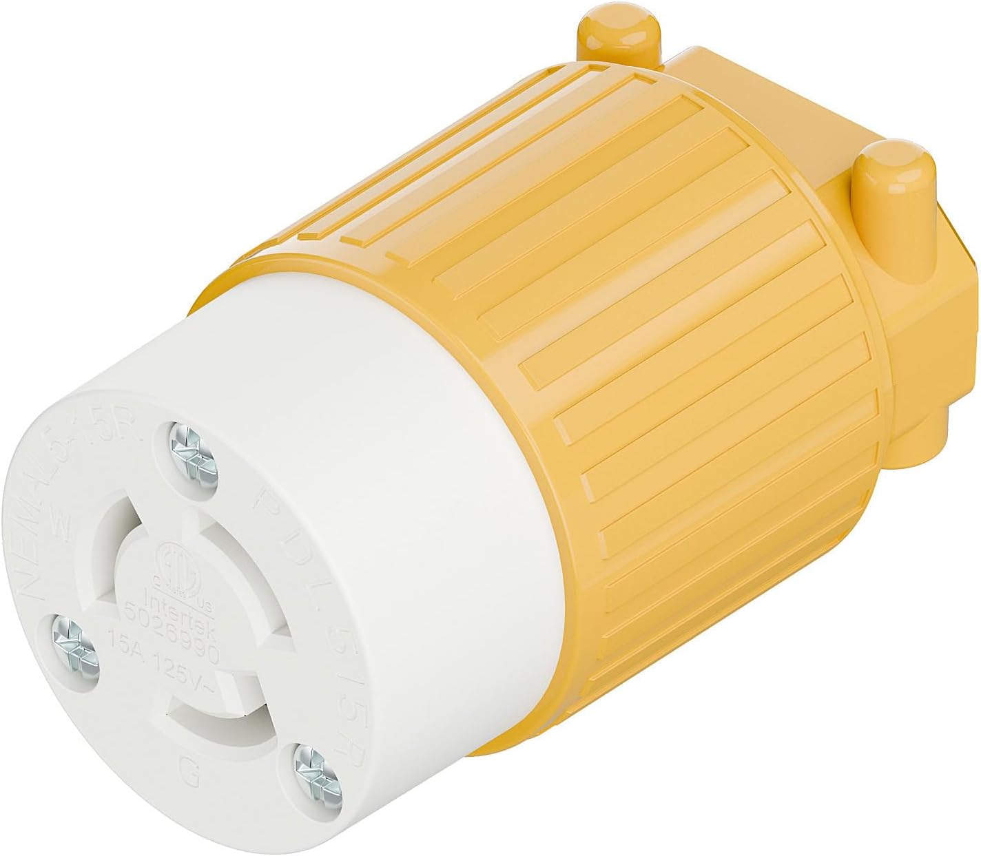 Conector NEMA L5-15R 15A/125V bloqueo giratorio industrial