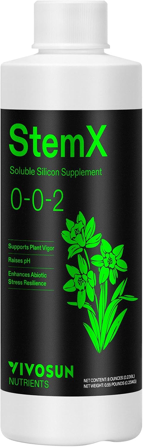 Fertilizante vegetal silicio líquido 8oz para tallos y hojas