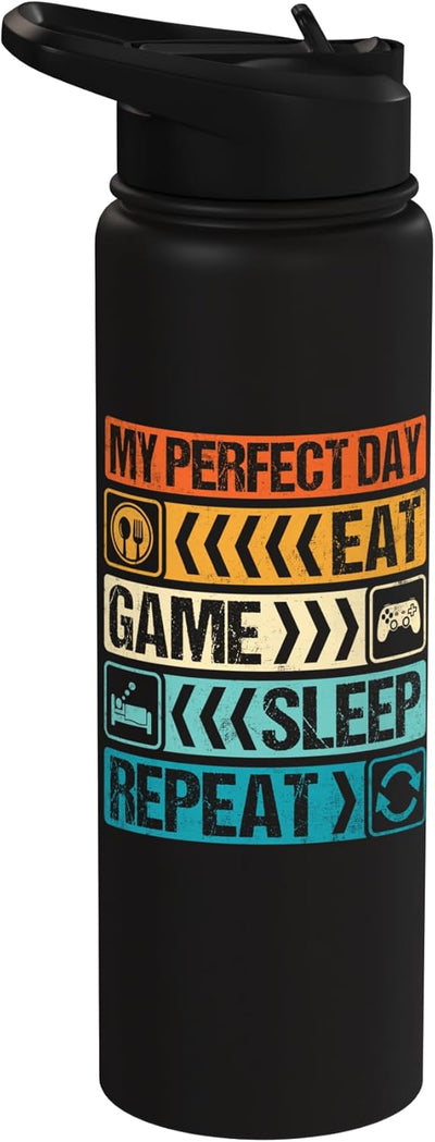 Botella agua acero inox aislada para gamers
