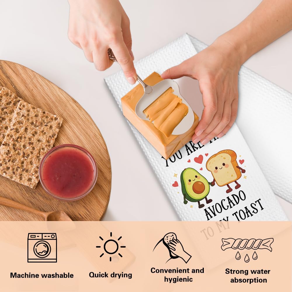 Juego de 2 toallas de cocina You're The Avocado con diseño de aguacate