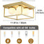 Lámpara techo dorada 12.6pulg 4 luces moderna dormitorio cocina