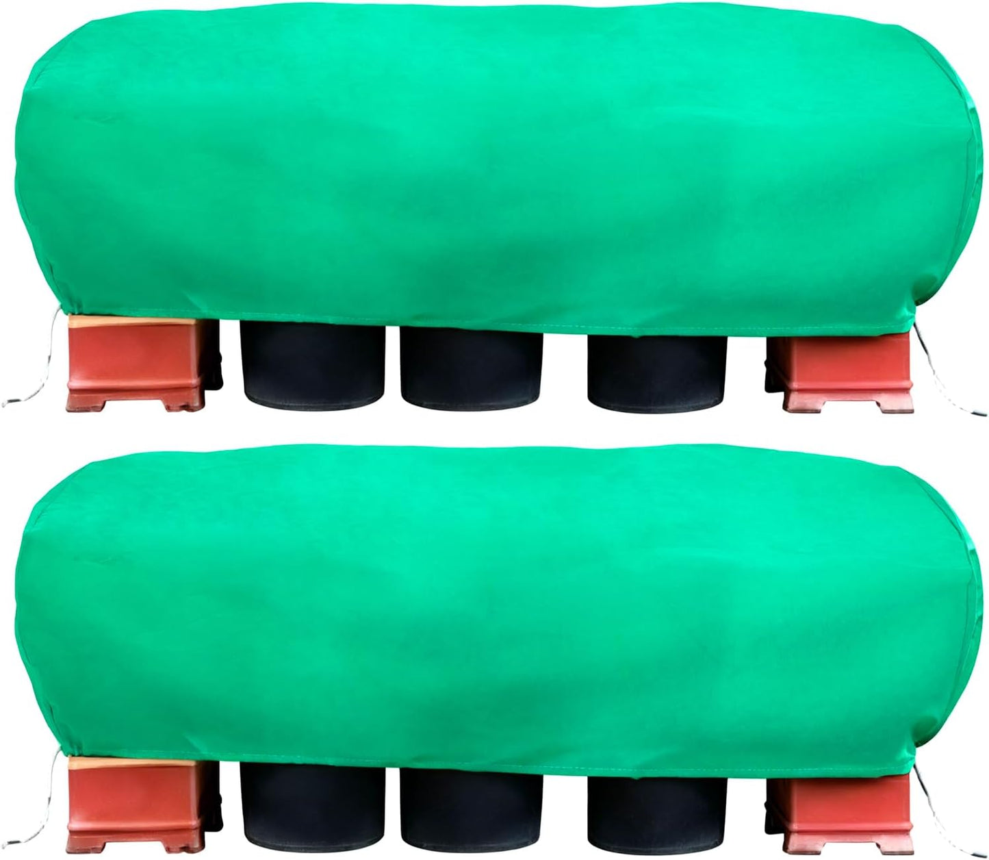 Fundas tela con cordón para cubrir plantas 39x17pulg