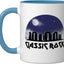 Taza Cerámica Azul/Blanco