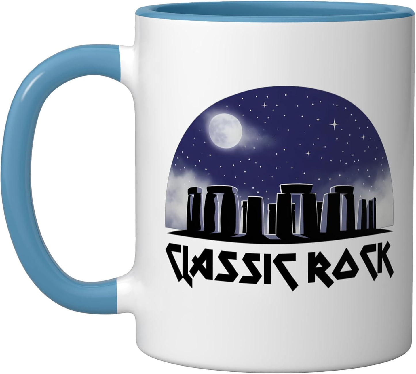 Taza Cerámica Azul/Blanco