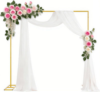 Soporte fondo 6.5ft metal dorado decoración ducha cumpleaños