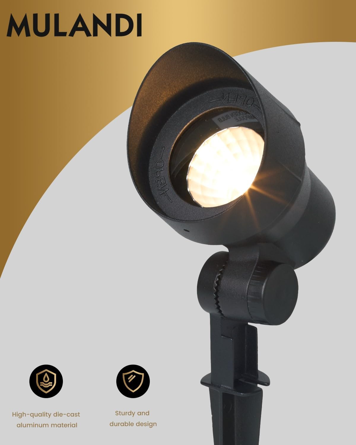 Focos LED 20W 12V 3000K aluminio ajustables set 6
