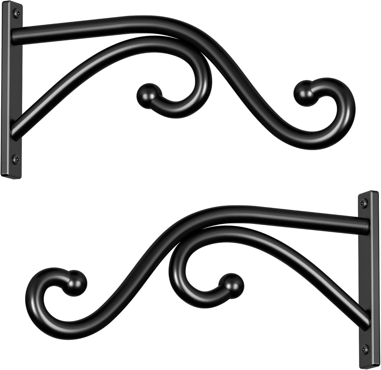 Gancho metal para plantas 8pulg diseño moderno set 2