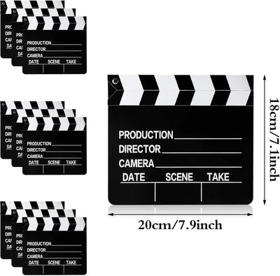 10 Tablones Película 7x8pulg Escena Acción Escribible