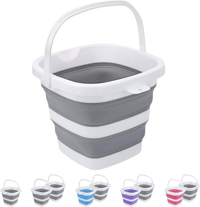 Cubo plegable 5L para limpieza doméstica y camping