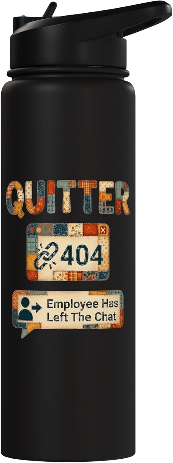 Botella de agua acero inoxidable Quitter 404 despedida
