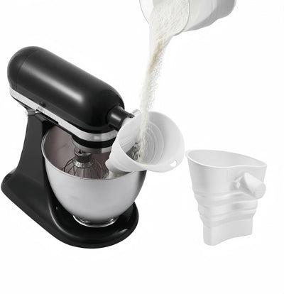 Embudo silicona plegable para batidora 4.5-5qt blanco
