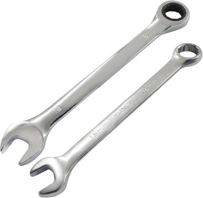 Set 2 Llaves Trinquete 0.709pulg 12 Ptos 72 Dientes