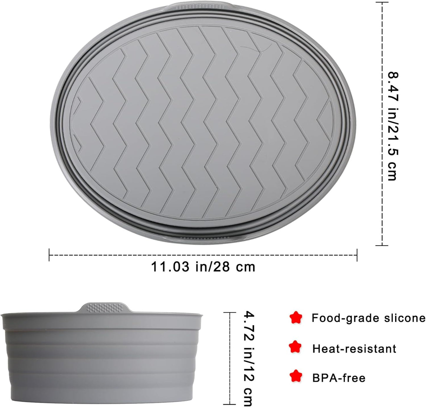 Revestimientos de silicona para olla lenta con asa, reutilizables 6 cuartos de galón compatibles Crock-Pot