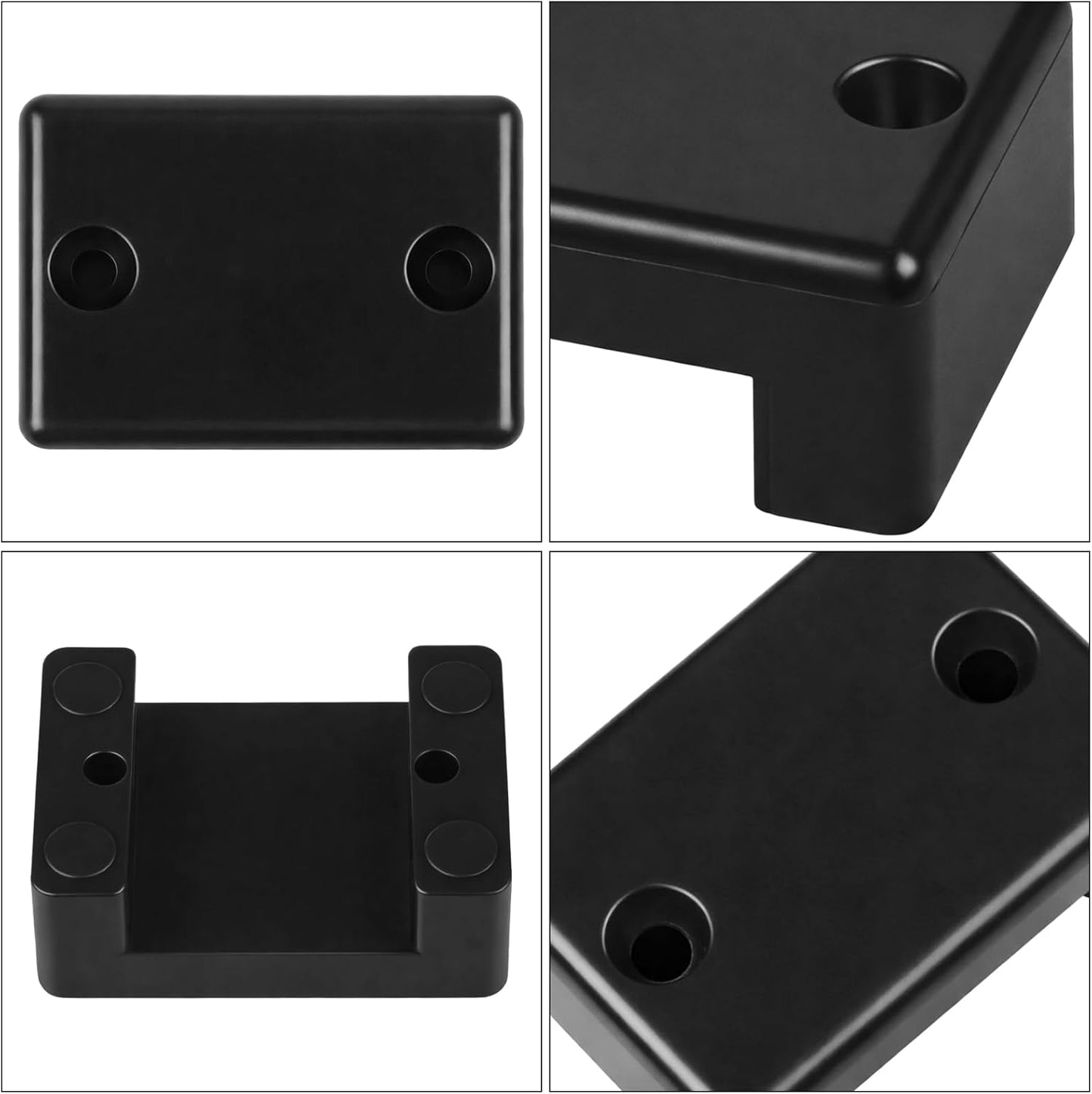 Pack 4 protectores cables plástico negro para barco