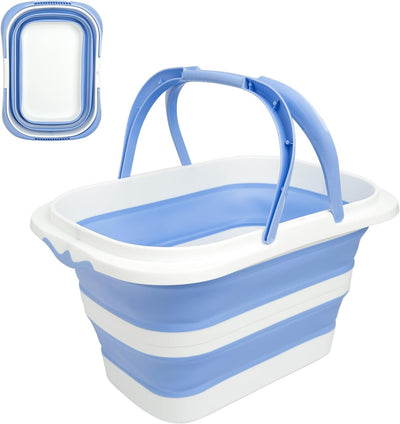 Cubo trapeador plegable 4.2gal con asa para hogar y lavado