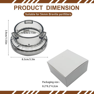 Embudo dosificador 2.1pulg para máquina espresso sin derrames