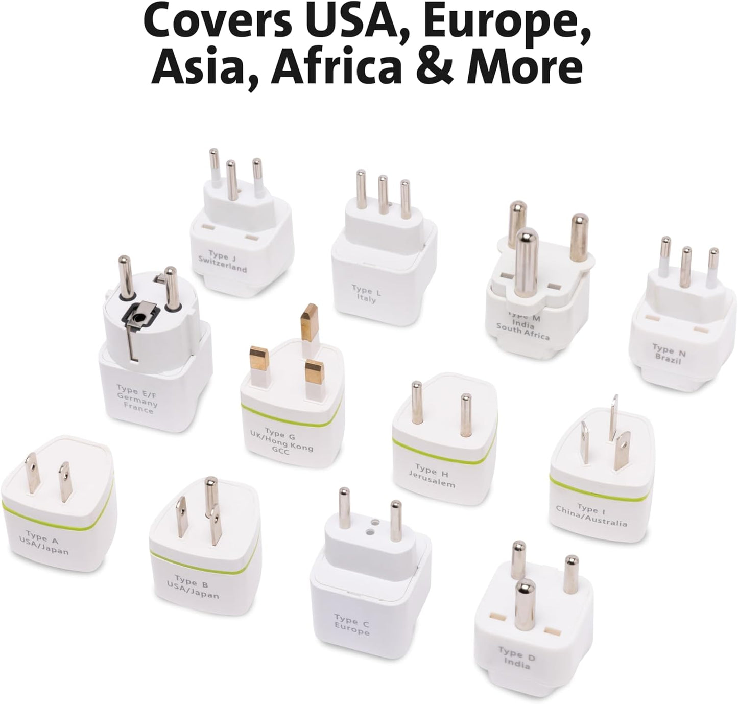 Kit adaptador enchufe universal para viajes en Europa
